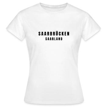 Sarrebruck Sarre - T-shirt Femme - blanc - Devant - AI Model Female 172 dark (172cm)