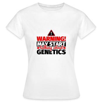 Génétique dicton drôle - T-shirt Femme - blanc - Devant - AI Model Female 172 dark (172cm)