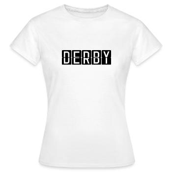 Derby Flughafentafel - Frauen T-Shirt - Weiß - Vorne - AI Model Female 172 dark (172cm)