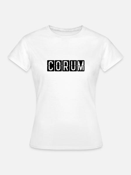 Çorum Flughafentafel - Frauen T-Shirt - Weiß