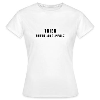 Trèves Rhénanie-Palatinat - T-shirt Femme - blanc - Devant - AI Model Female 172 dark (172cm)