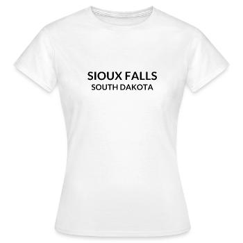 Sioux Falls South Dakota USA - Frauen T-Shirt - Weiß - Vorne - AI Model Female 172 dark (172cm)