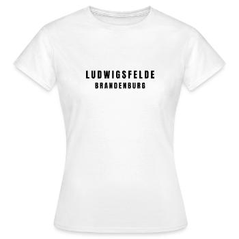 Ludwigsfelde, Brandenburg - Women's T-Shirt - white - Front - AI Model Female 172 dark (172cm)