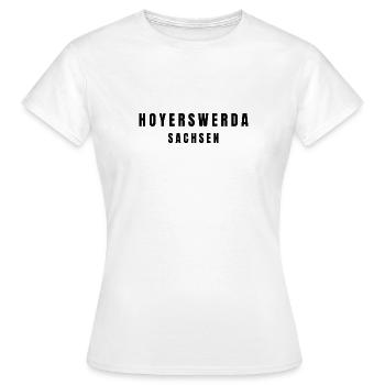 Hoyerswerda, Saxe - T-shirt Femme - blanc - Devant - AI Model Female 172 dark (172cm)