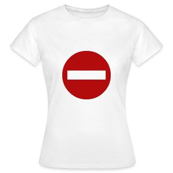 Sens Interdit - T-shirt Femme - blanc - Devant - AI Model Female 172 dark (172cm)