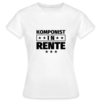 Komponist in Rente Geschenke - Frauen T-Shirt - Weiß - Vorne - AI Model Female 172 dark (172cm)