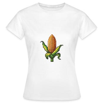 Joueur de pixels de maïs - T-shirt Femme - blanc - Devant - AI Model Female 172 dark (172cm)