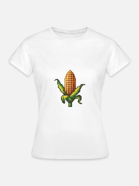 Mais Pixel Gamer - Frauen T-Shirt - Weiß