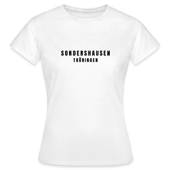 Sondershausen, Thuringe - T-shirt Femme - blanc - Devant - AI Model Female 172 dark (172cm)
