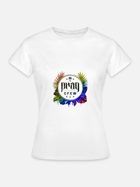 Prag Crew Bunt - Frauen T-Shirt - Weiß