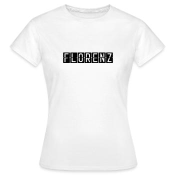 Florenz Flughafentafel - Frauen T-Shirt - Weiß - Vorne - AI Model Female 172 dark (172cm)
