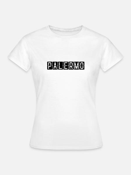 Palermo Flughafentafel - Frauen T-Shirt - Weiß