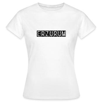 Panneau de l’aéroport d’Erzurum - T-shirt Femme - blanc - Devant - AI Model Female 172 dark (172cm)