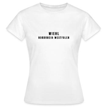 Wiehl, Rhénanie-du-Nord-Westphalie - T-shirt Femme - blanc - Devant - AI Model Female 172 dark (172cm)