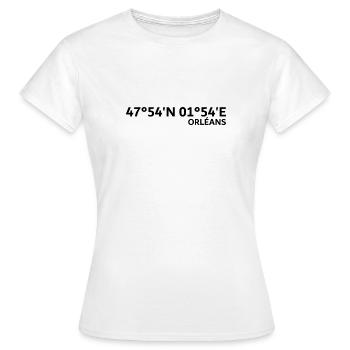Orléans coordinates - Women's T-Shirt - white - Front - AI Model Female 172 dark (172cm)