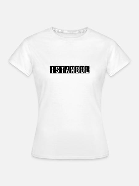 Istanbul Flughafentafel - Frauen T-Shirt - Weiß
