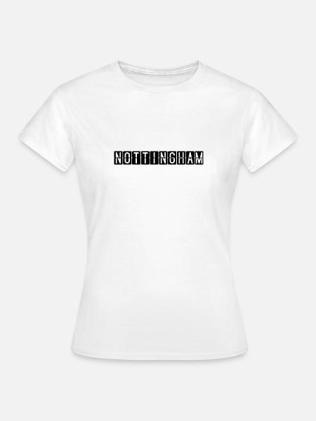 Nottingham Flughafentafel - Frauen T-Shirt - Weiß