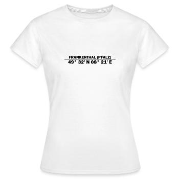 Frankenthal (Pfalz) coordinates - Women's T-Shirt - white - Front - AI Model Female 172 dark (172cm)