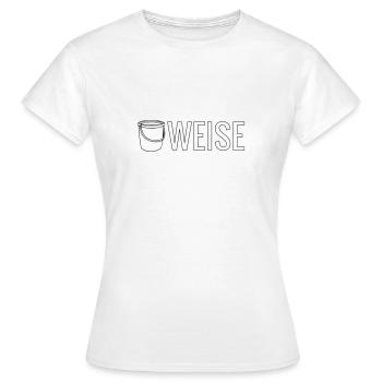 Eimer Weise - Frauen T-Shirt - Weiß - Vorne - AI Model Female 172 dark (172cm)