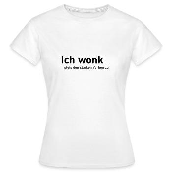 wonk - Frauen T-Shirt - Weiß - Vorne - AI Model Female 172 dark (172cm)