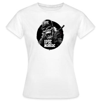 IPSC Tireur Maniac Squad Officier de champ de tir RO BDS - T-shirt Femme - blanc - Devant - AI Model Female 172 dark (172cm)