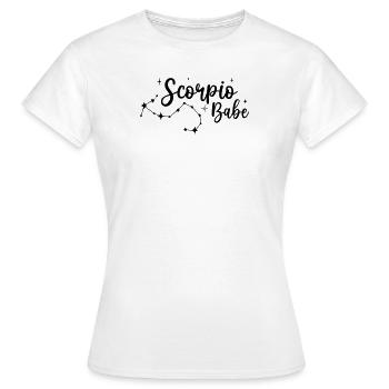 Scorpio Babe - T-shirt Femme - blanc - Devant - AI Model Female 172 dark (172cm)
