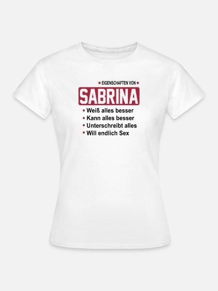 sabrina - Frauen T-Shirt - Weiß