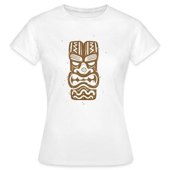 Tiki - Frauen T-Shirt - Weiß - Vorne - AI Model Female 172 dark (172cm)