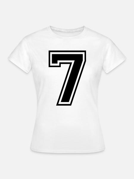 7 - Frauen T-Shirt - Weiß