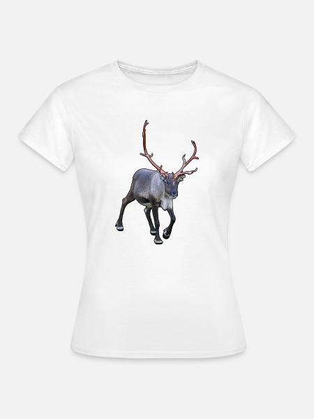 Rentier - Frauen T-Shirt - Weiß
