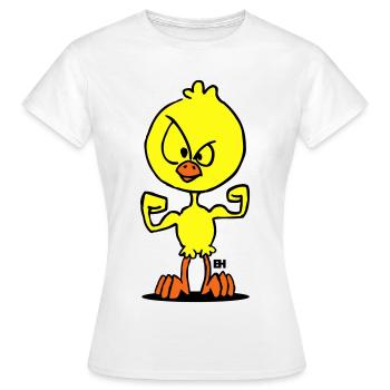 Puissance des poussins - T-shirt Femme - blanc - Devant - AI Model Female 172 dark (172cm)