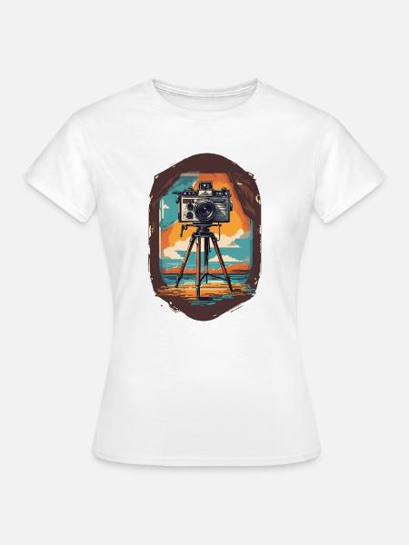 Fotokamera - Frauen T-Shirt - Weiß