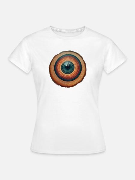 Das Auge eines Baumes - Frauen T-Shirt - Weiß