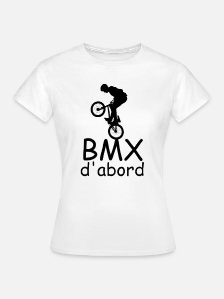 BMX First - Frauen T-Shirt - Weiß