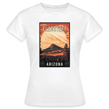 Erleben Sie die landschaftliche Schönheit von Flagstaff in Arizona - Frauen T-Shirt - Weiß - Vorne - AI Model Female 172 dark (172cm)