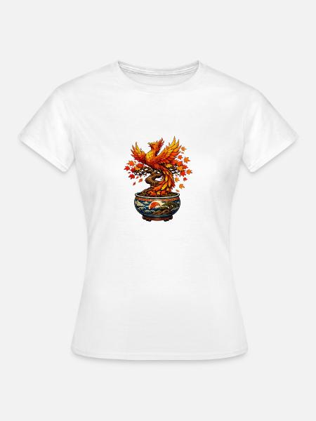 Phönix im Herbsttopf - Frauen T-Shirt - Weiß