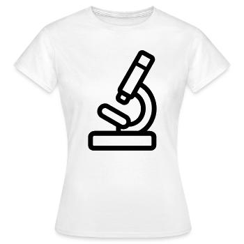 Microscope - Women's T-Shirt - white - Front - AI Model Female 172 dark (172cm)