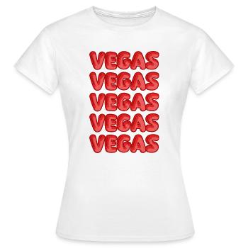 Vegas - T-shirt Femme - blanc - Devant - AI Model Female 172 dark (172cm)