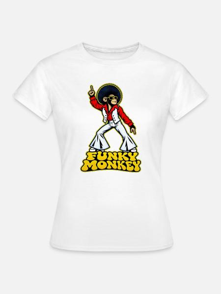 Funky Monkey - Frauen T-Shirt - Weiß
