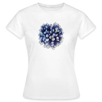 corail - T-shirt Femme - blanc - Devant - AI Model Female 172 dark (172cm)