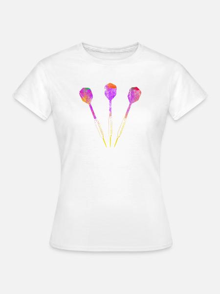 Dart Dartpfeile - Frauen T-Shirt - Weiß