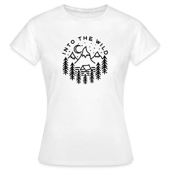 Into the wild - Frauen T-Shirt - Weiß - Vorne - AI Model Female 172 dark (172cm)