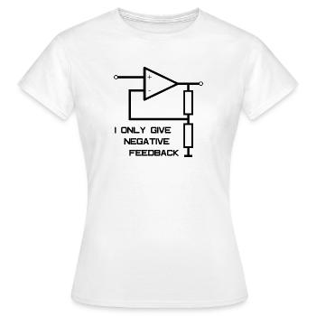 Operational Amplifier Electrical Engineering - Women's T-Shirt - white - Front - AI Model Female 172 dark (172cm)