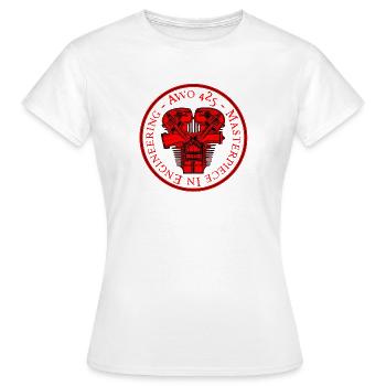 AWO 425 - chef-d'œuvre en ingénierie - T-shirt Femme - blanc - Devant - AI Model Female 172 dark (172cm)