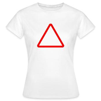 Straßenschild - Frauen T-Shirt - Weiß - Vorne - AI Model Female 172 dark (172cm)