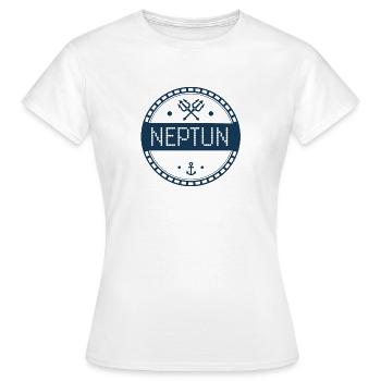 Neptun - Frauen T-Shirt - Weiß - Vorne - AI Model Female 172 dark (172cm)