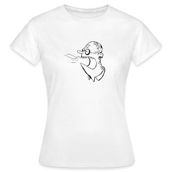Cri de prof - T-shirt Femme - blanc - Devant - AI Model Female 172 dark (172cm)