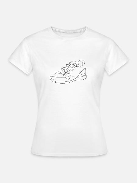 Sneaker - Frauen T-Shirt - Weiß