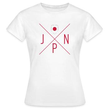 Motif Japon - T-shirt Femme - blanc - Devant - AI Model Female 172 dark (172cm)