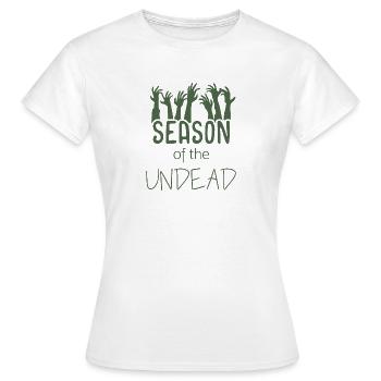 Halloween Zombie - Frauen T-Shirt - Weiß - Vorne - AI Model Female 172 dark (172cm)
